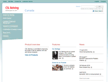 Tablet Screenshot of cslbehring.ca