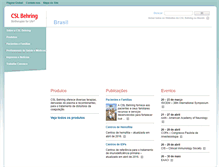Tablet Screenshot of cslbehring.com.br