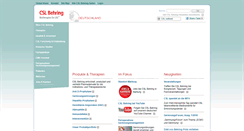 Desktop Screenshot of cslbehring.de
