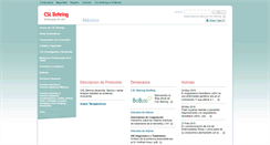 Desktop Screenshot of cslbehring.com.mx